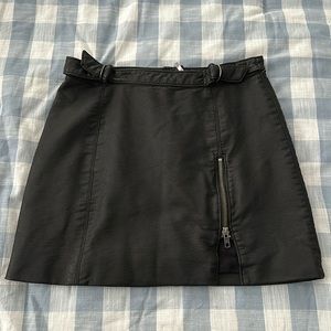 NWT leather Free People skirt